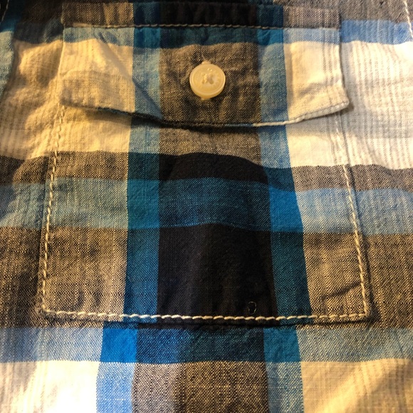 Osh Kosh plaid button down long sleeve boys size 14 - Picture 3 of 8